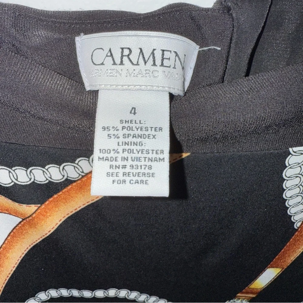 Carmen Marc Valvo Black Maxi Pencil Skirt w/ Elastic Waist - Picture 5 of 5